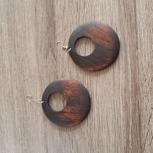 Wood Boho Chic Earrings